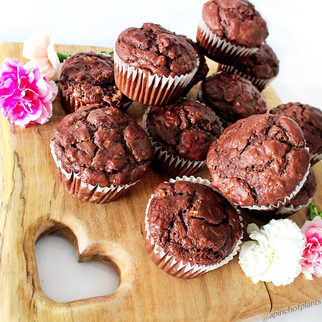 Vegan Reese's Peanut Butter Muffins
