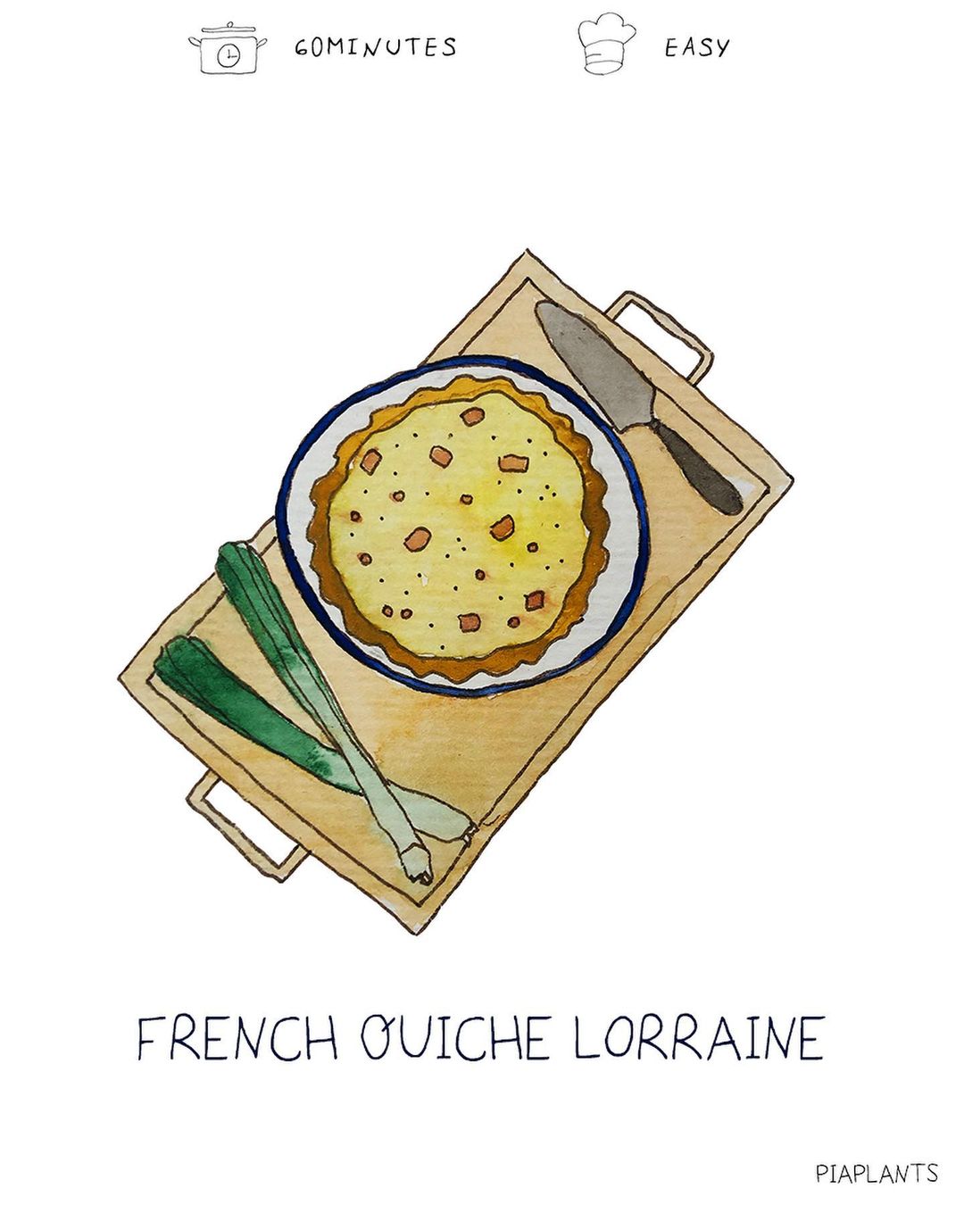 Vegan quiche lorraine