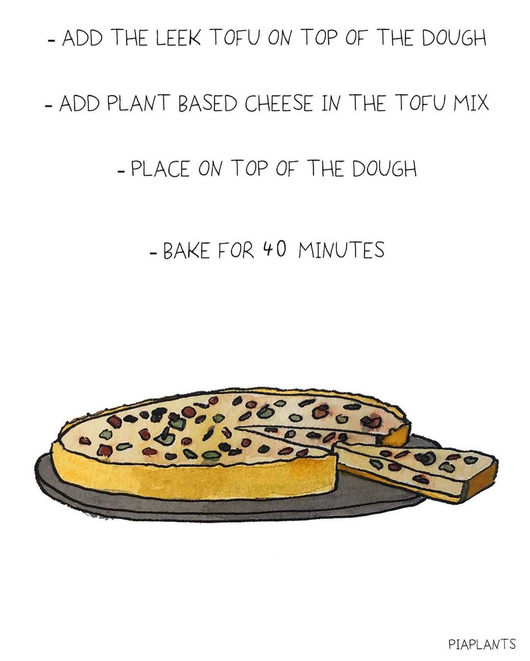 Vegan quiche lorraine