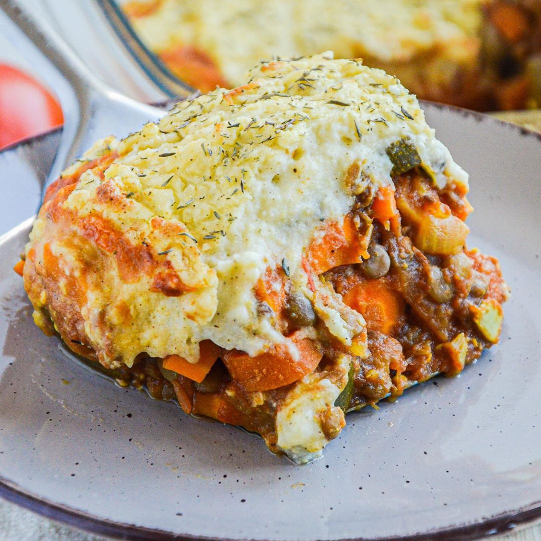 Vegan Shepherd's Pie with Millet Puree