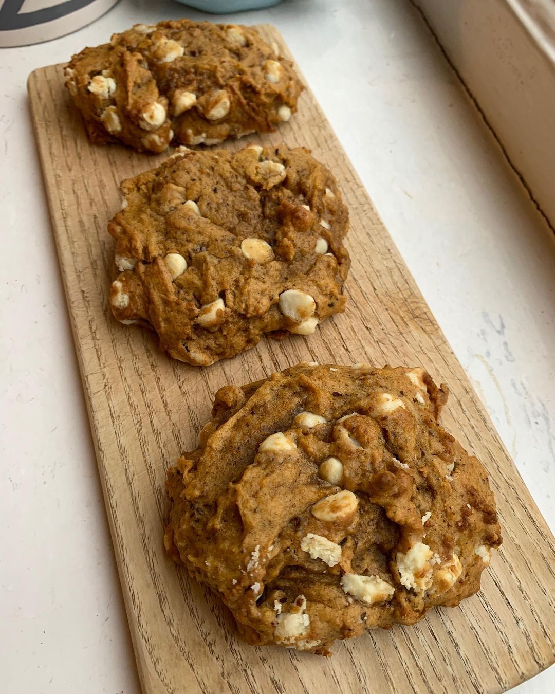 Best Ever Vegan Pumpkin and White Chocolate Chip Cookies