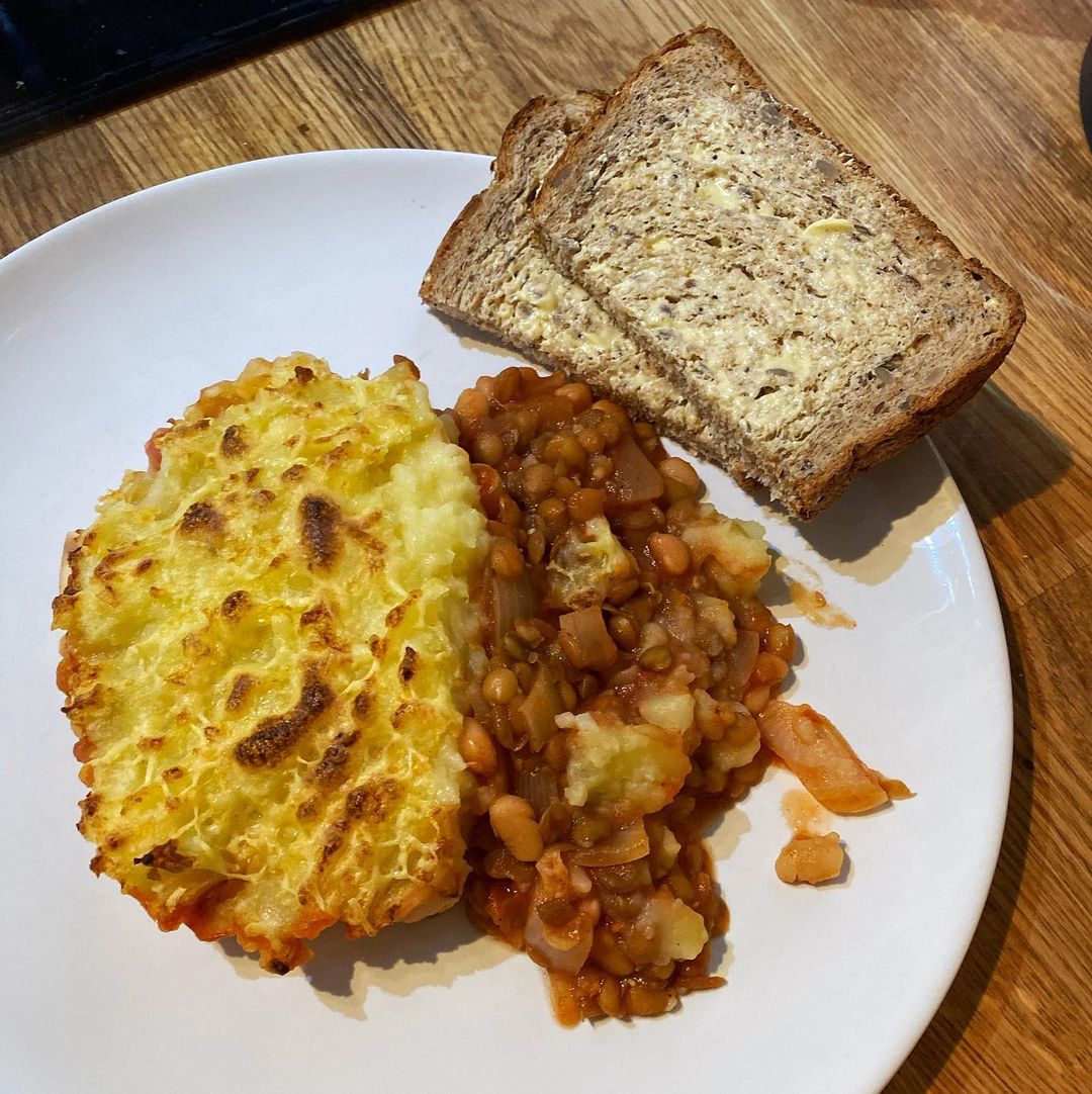 Vegan Shepherd's Pie with Lentils and Beans