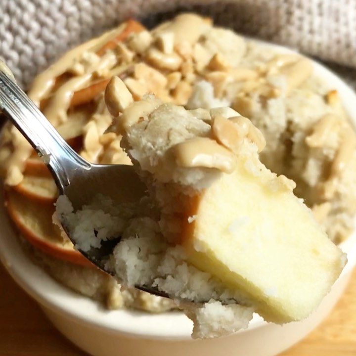Quick Single Serve Apple Cake