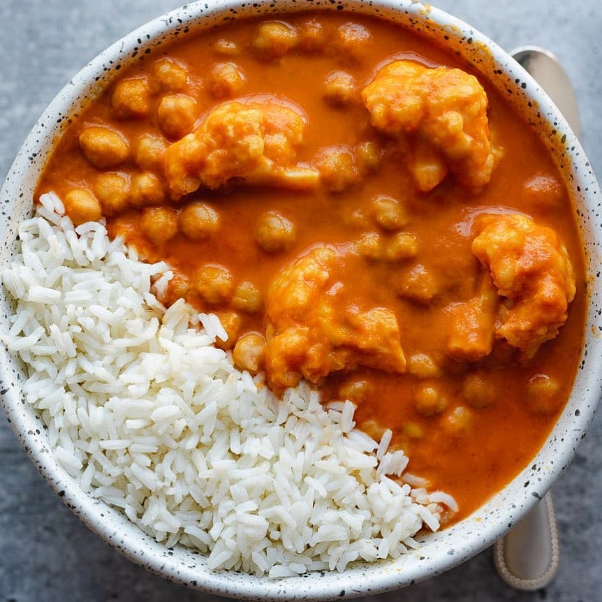 Vegan Chickpea and Cauliflower Curry
