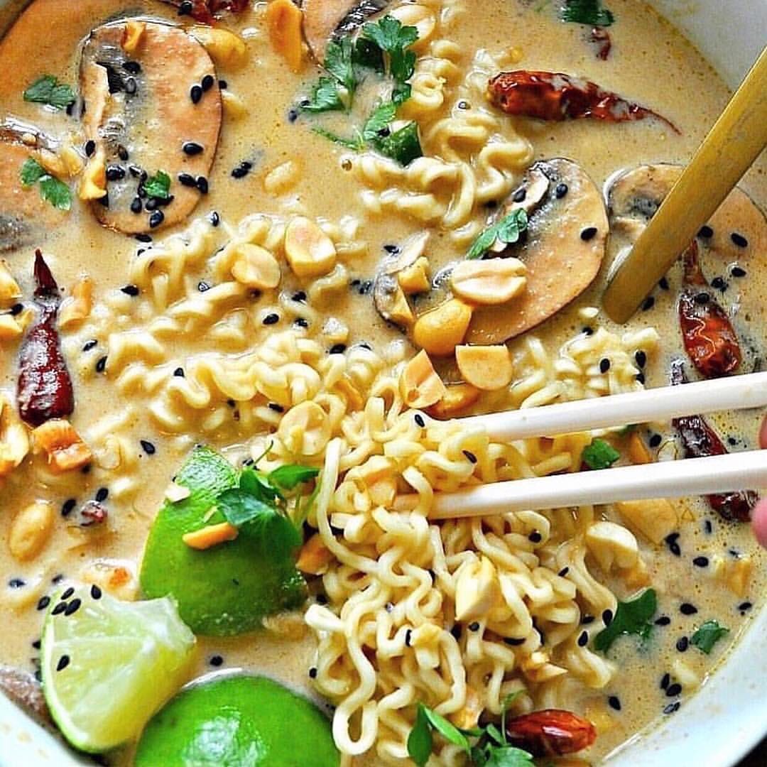 Vegan Spicy Thai Peanut Ramen