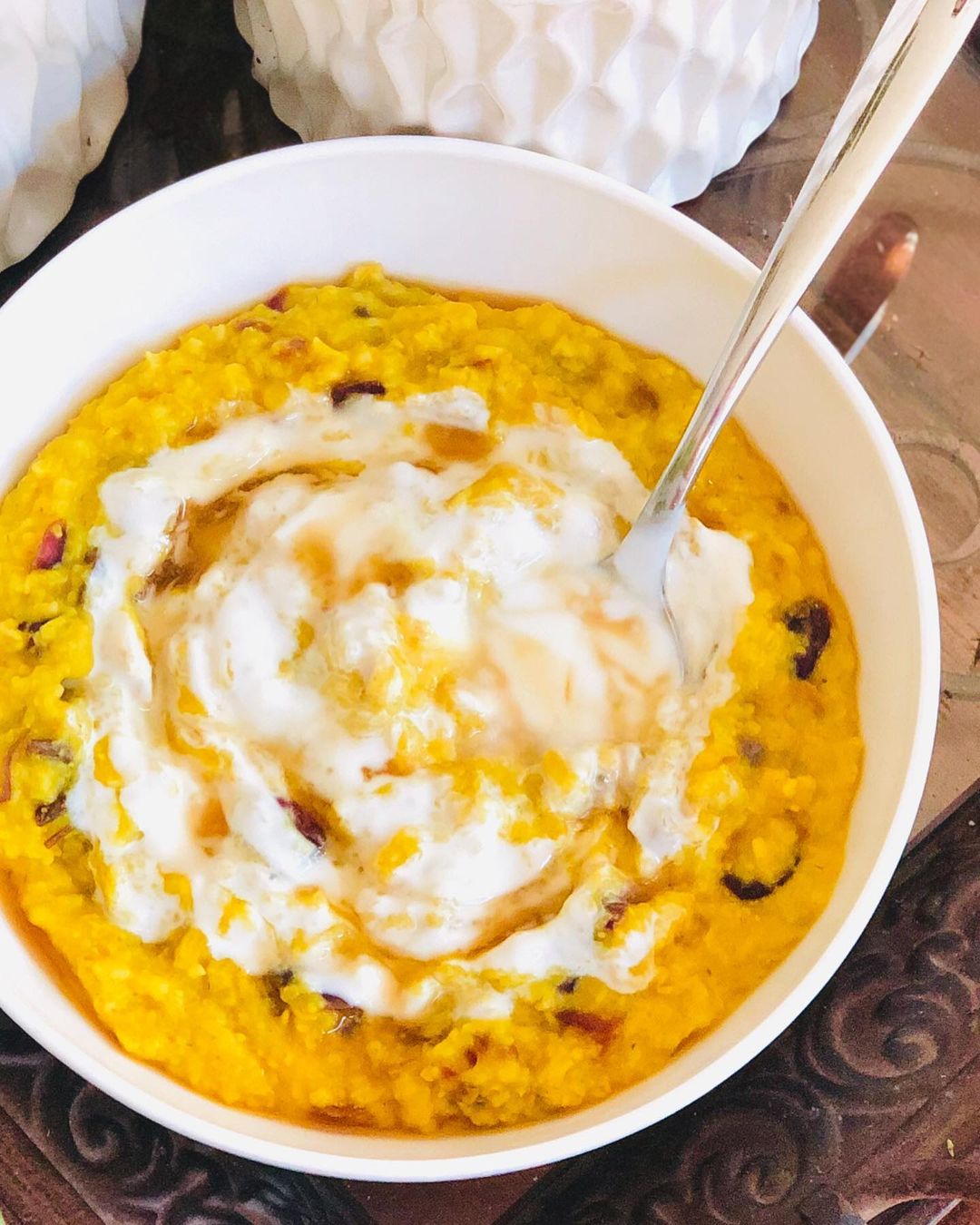 Best Tasting Oatmeal with Turmeric and Cranberries