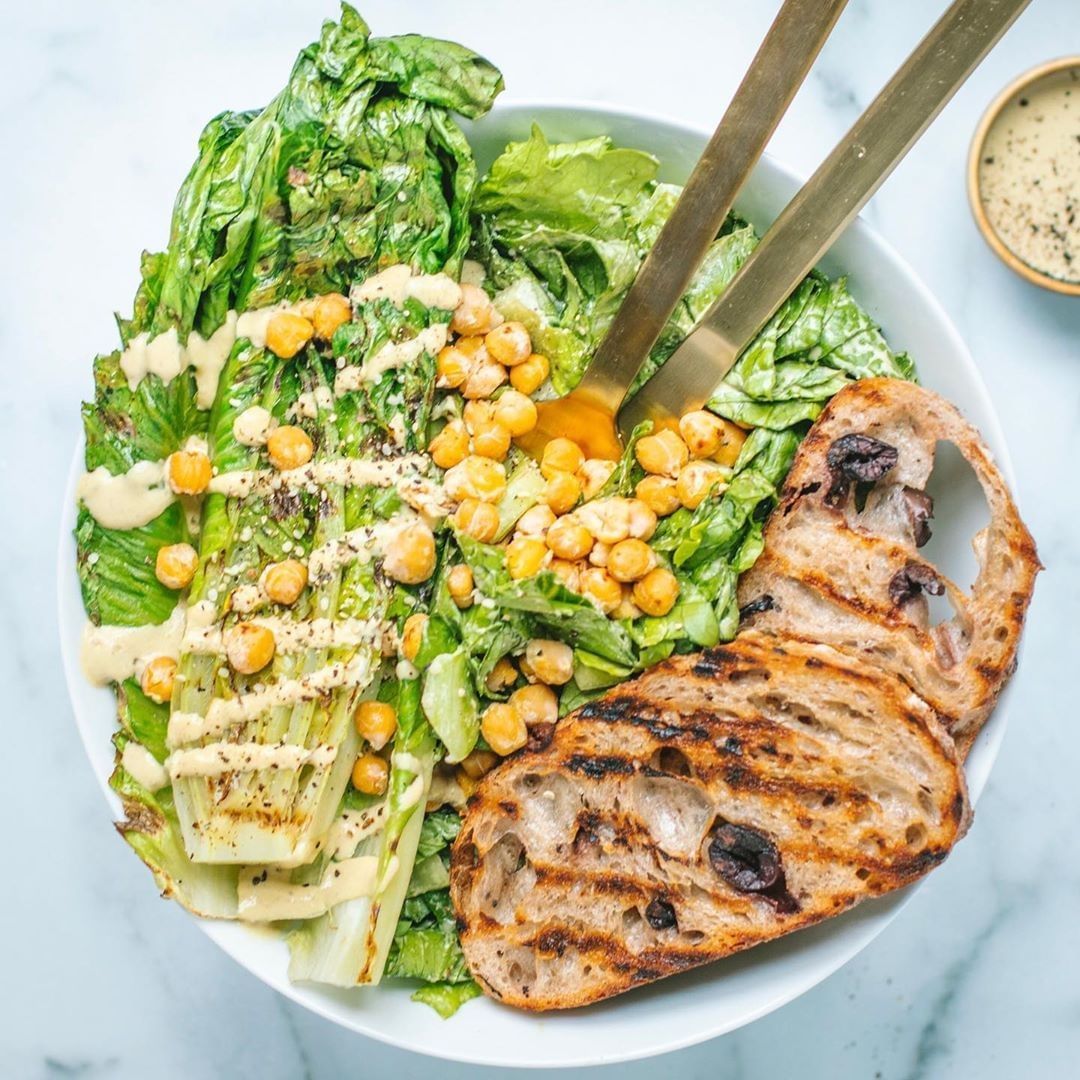 Grilled Caesar Salad