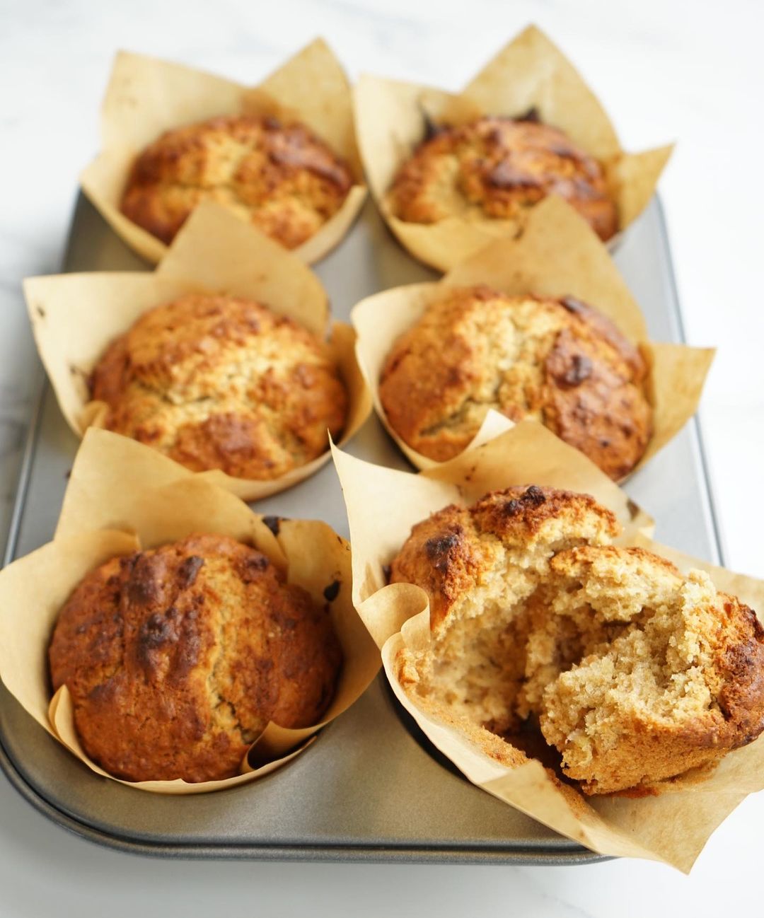 A Batch of Banana and Coconut Muffins