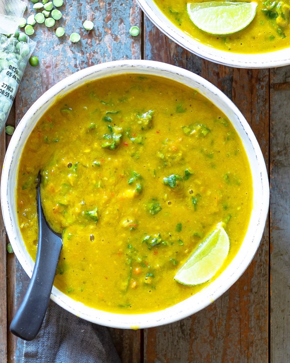 Veggie-Loaded Green Split Pea Soup