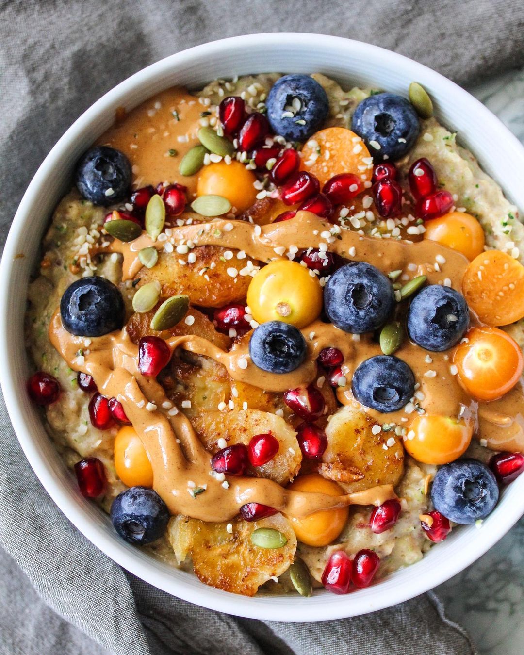Zucchini Oats Breakfast with Chia Seeds