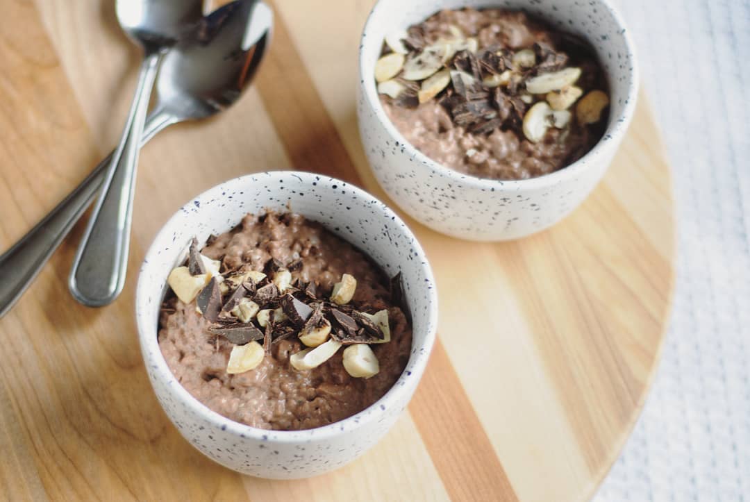 Rich Chocolate Chia Pudding with Coconut Milk