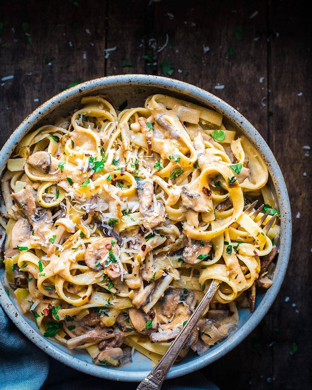 Creamy Vegan Mushroom Stroganoff