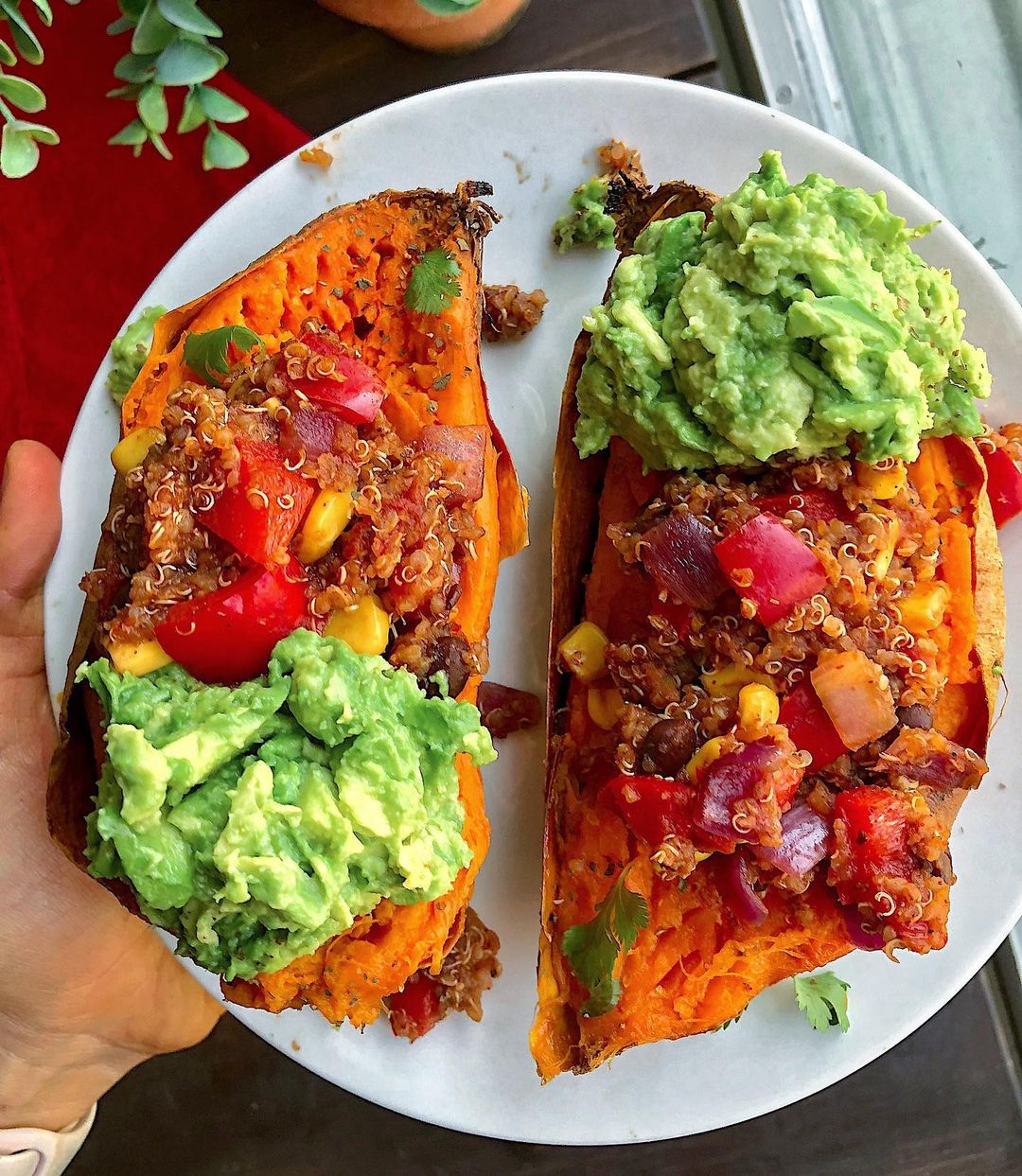 Easy Quinoa Stuffed Sweet Potatoes