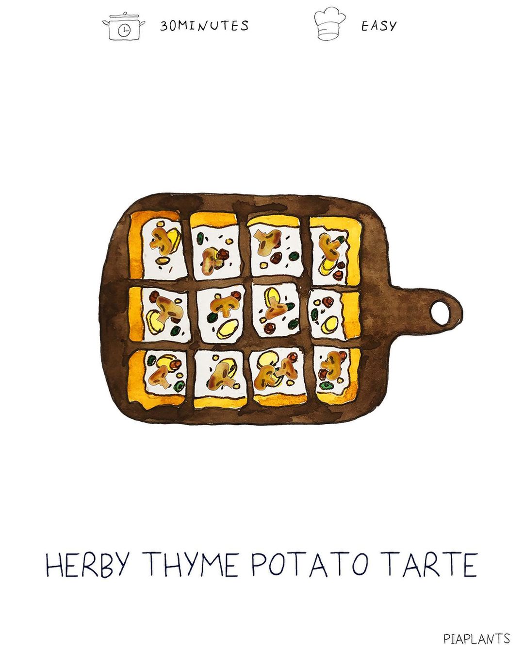 herby thyme potato tart