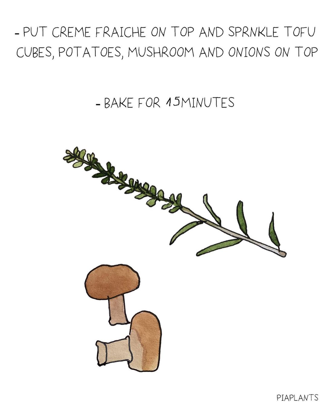 herby thyme potato tart