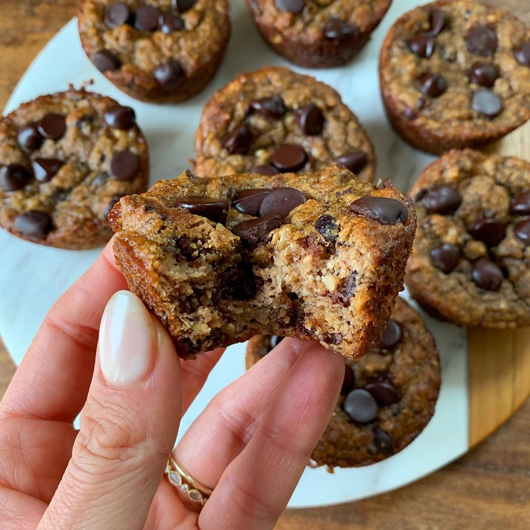 Gluten-Free Keto Chocolate Chip Banana Muffins