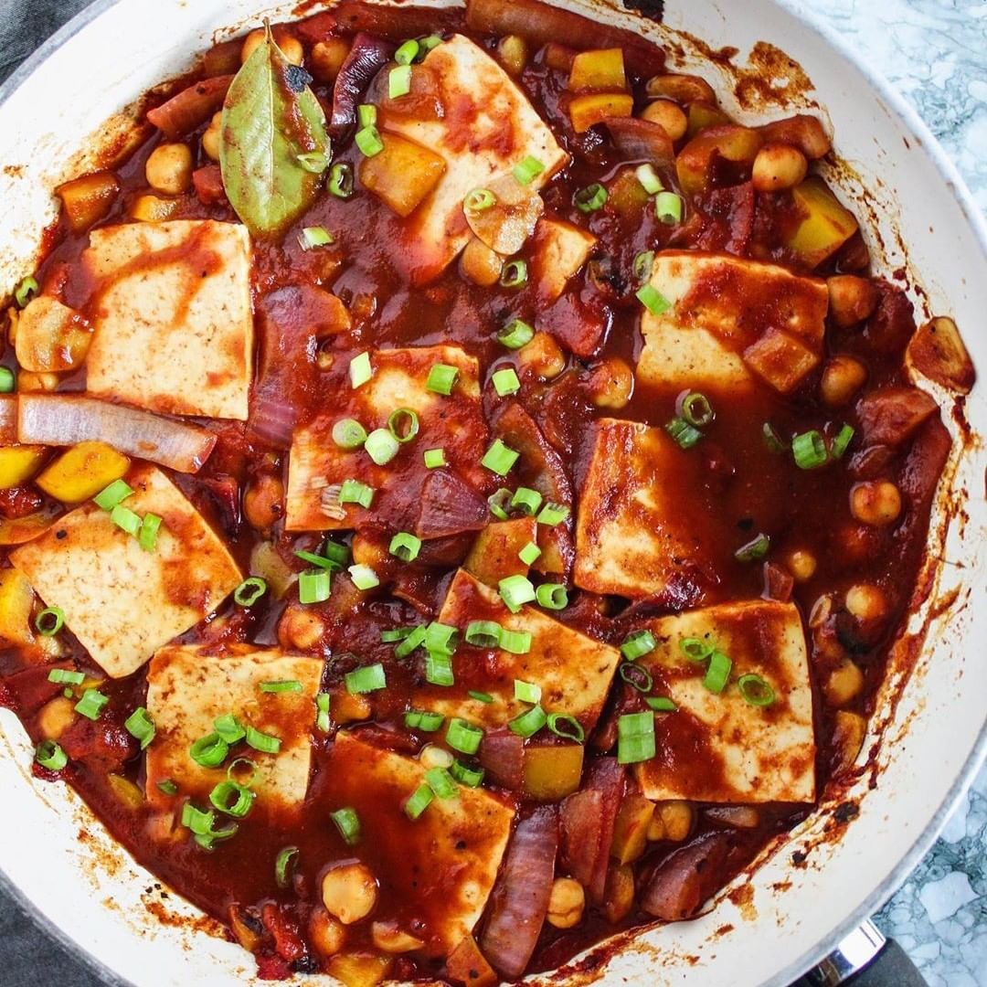 Plant-based Shakshuka Comfort Food Mediterranean Style