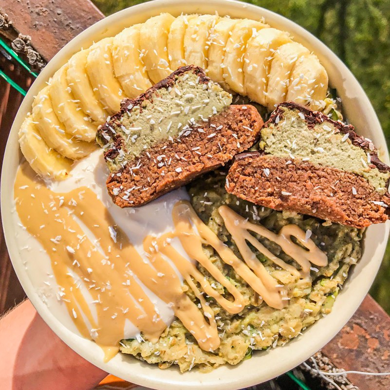 Matcha Zucchini Oatmeal