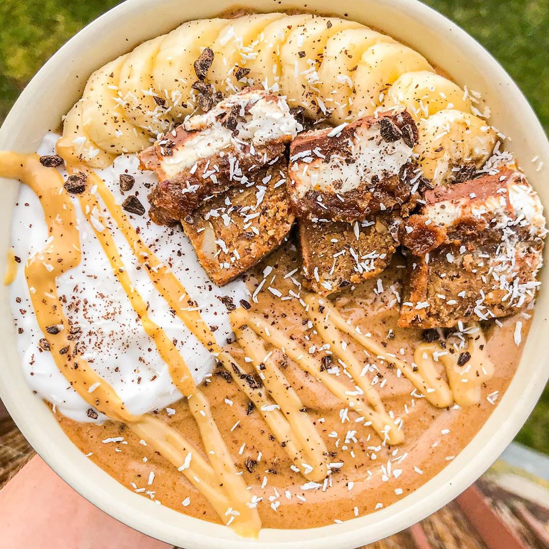 Vegan Mocha Nice Cream Dessert