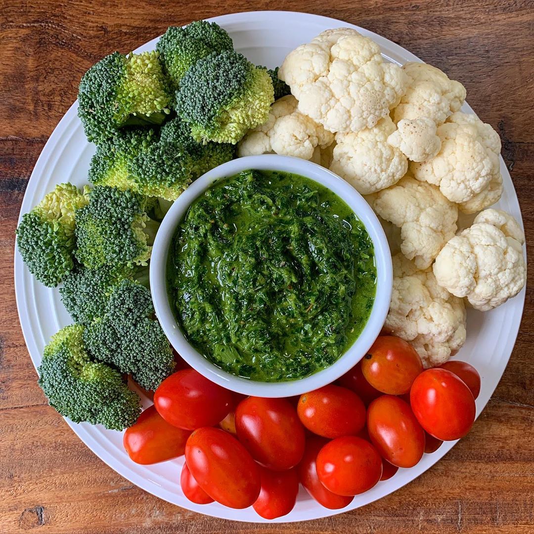 Homemade Zhoug Dip with Fresh Herbs