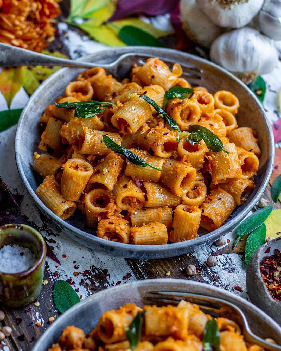 Mezzi Rigatoni with Chickpeas and Sage Oil