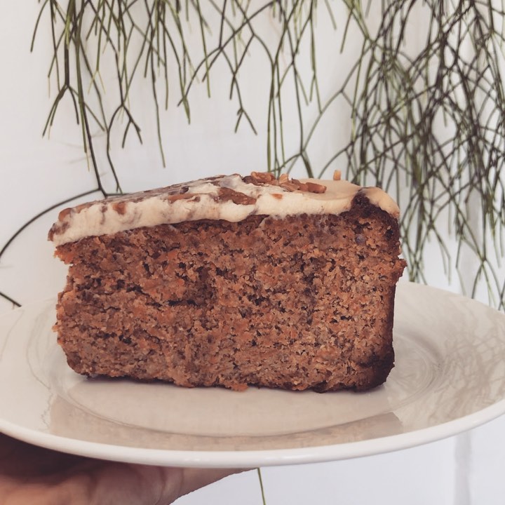 Carrot Loaf with Cashew Frosting