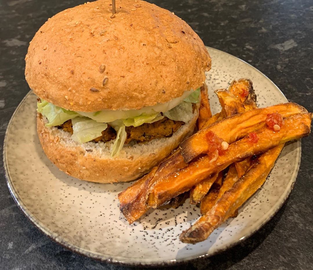 Sweet Potato and Black Bean Burger