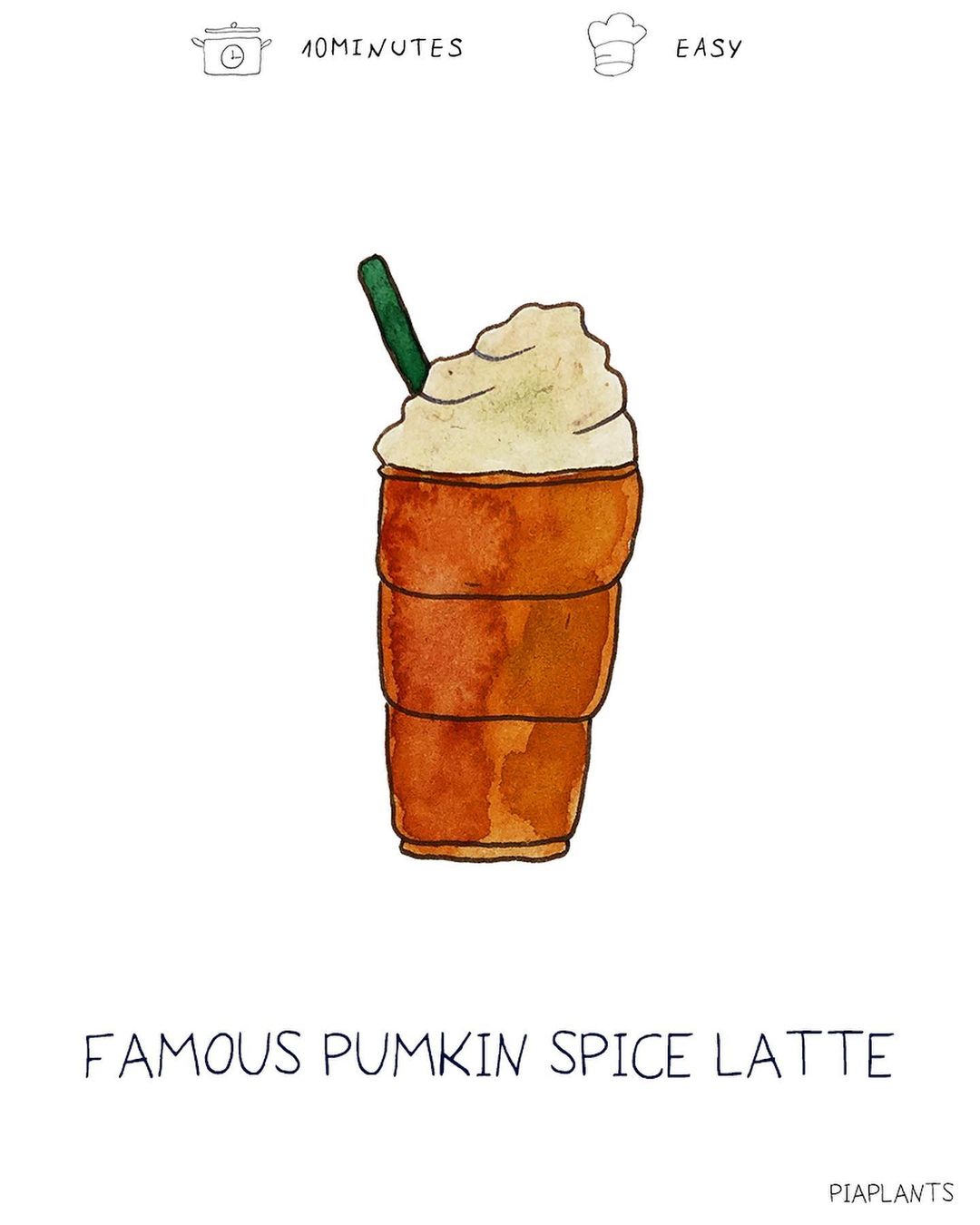 Vegan Pumpkin Spice Latte Drink