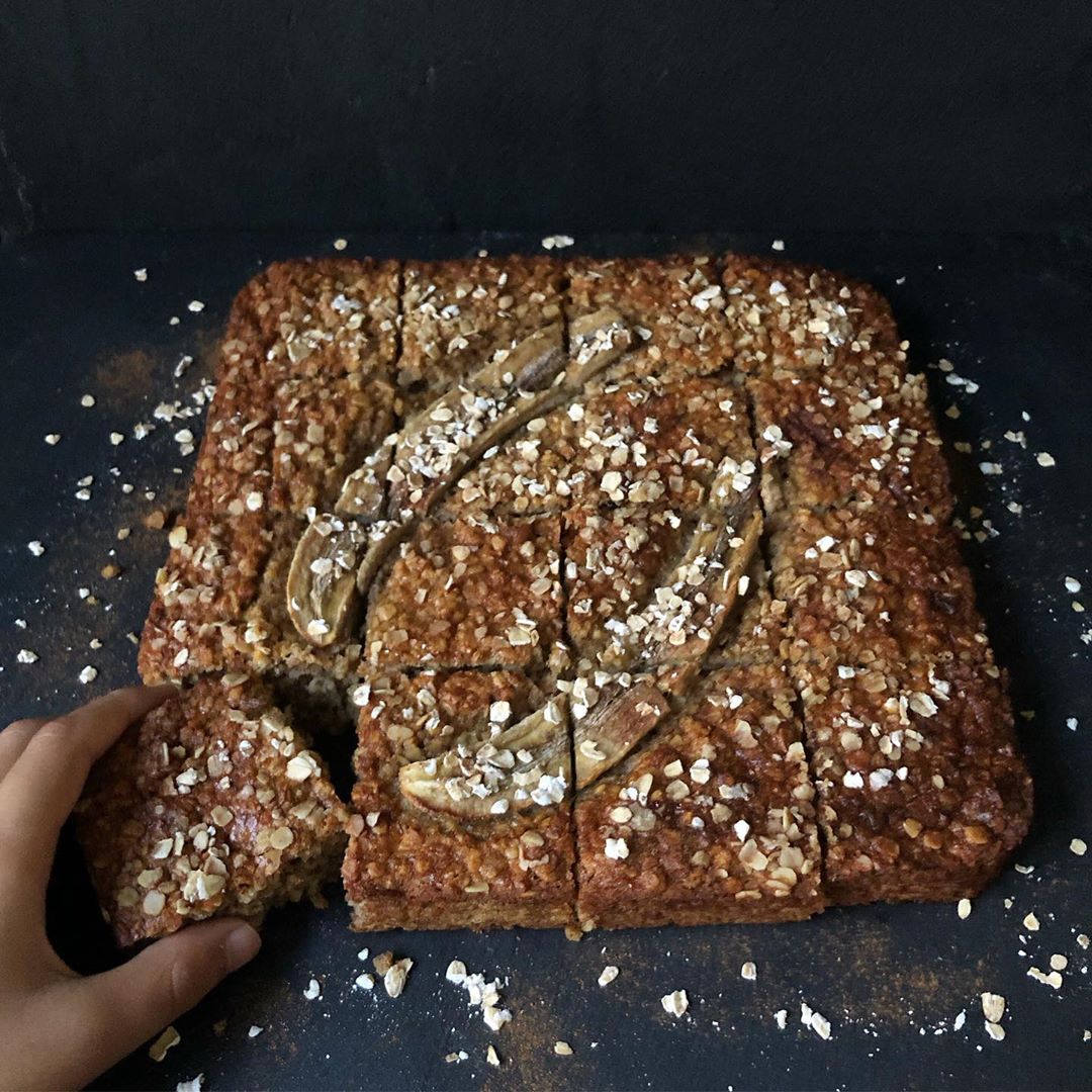Banana Oat Breakfast Squares