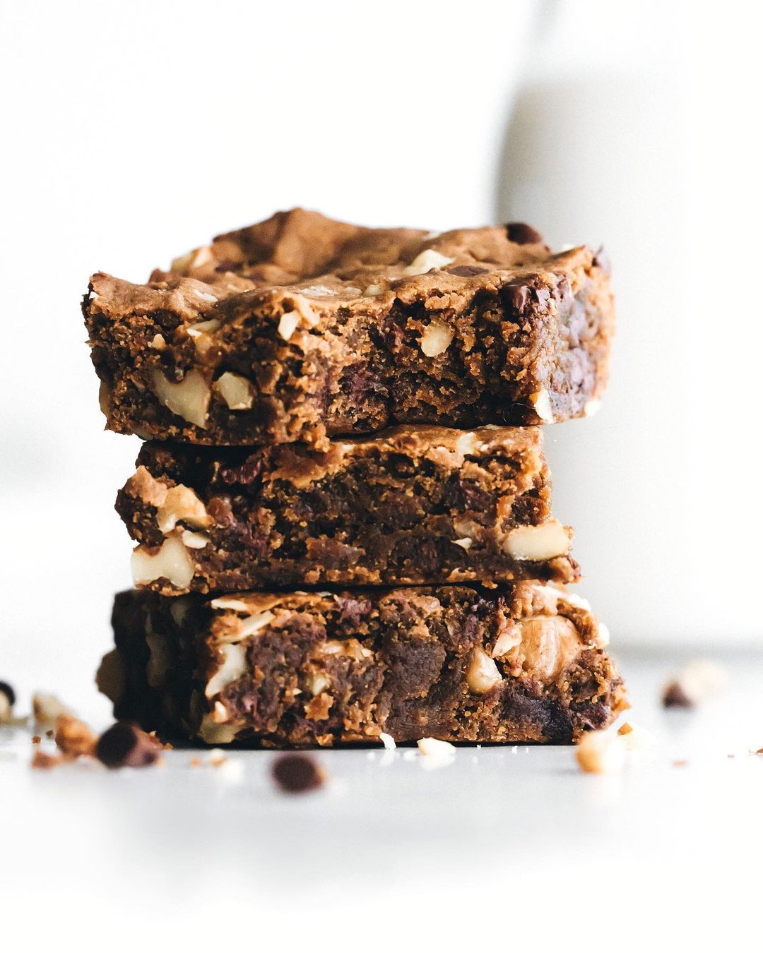 Grain-Free Walnut Chocolate Chip Blondies