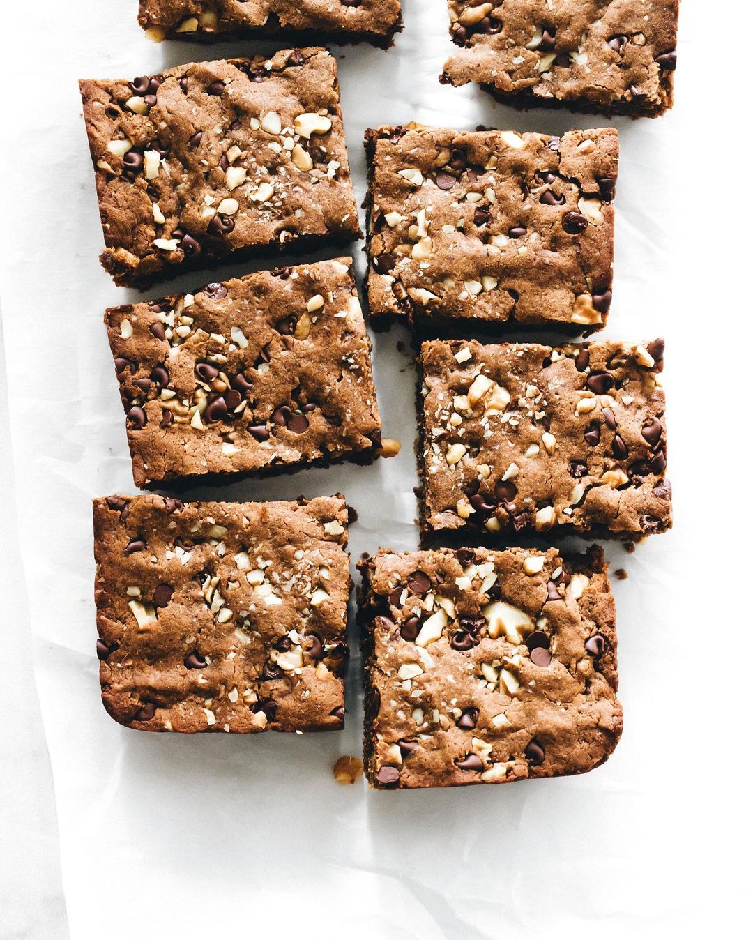 Grain-Free Walnut Chocolate Chip Blondies
