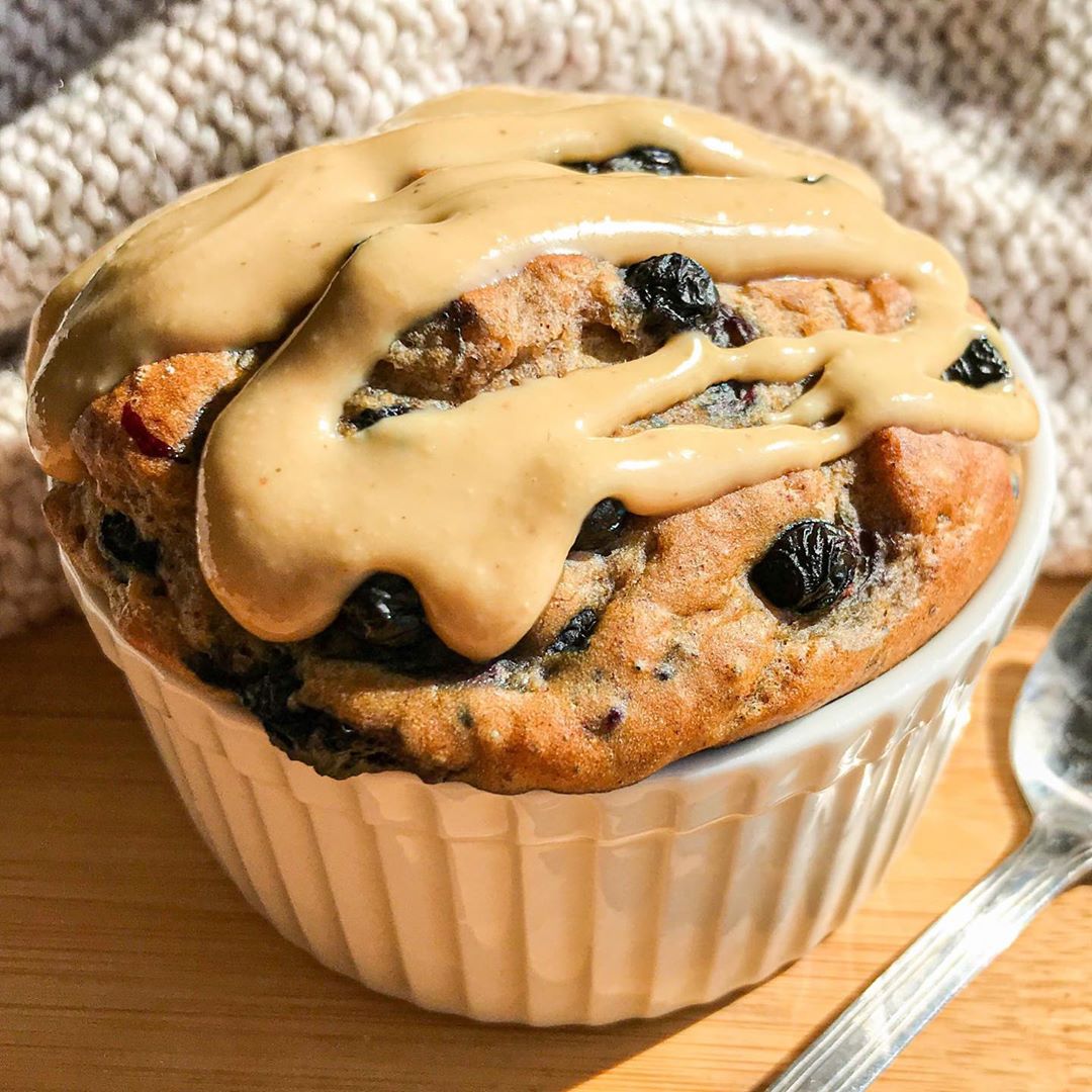 Single Serve Oat Blueberry Muffin