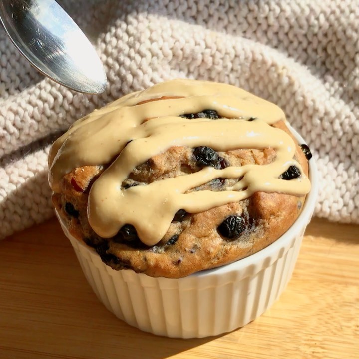 Single Serve Oat Blueberry Muffin