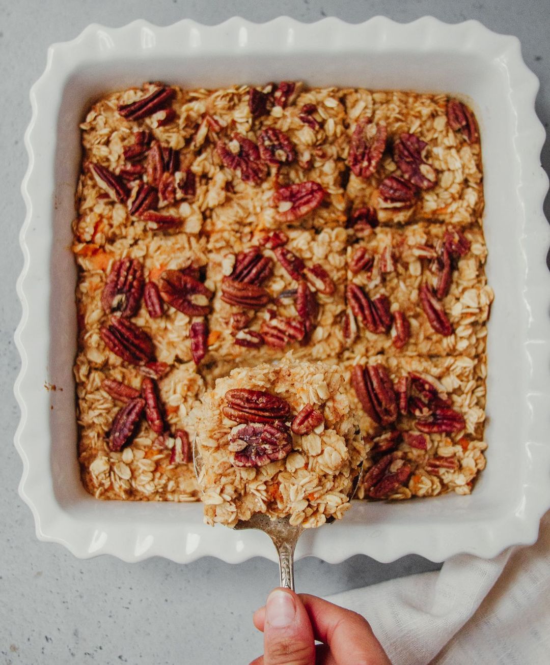 Sweet Potato Pecan Baked Oatmeal