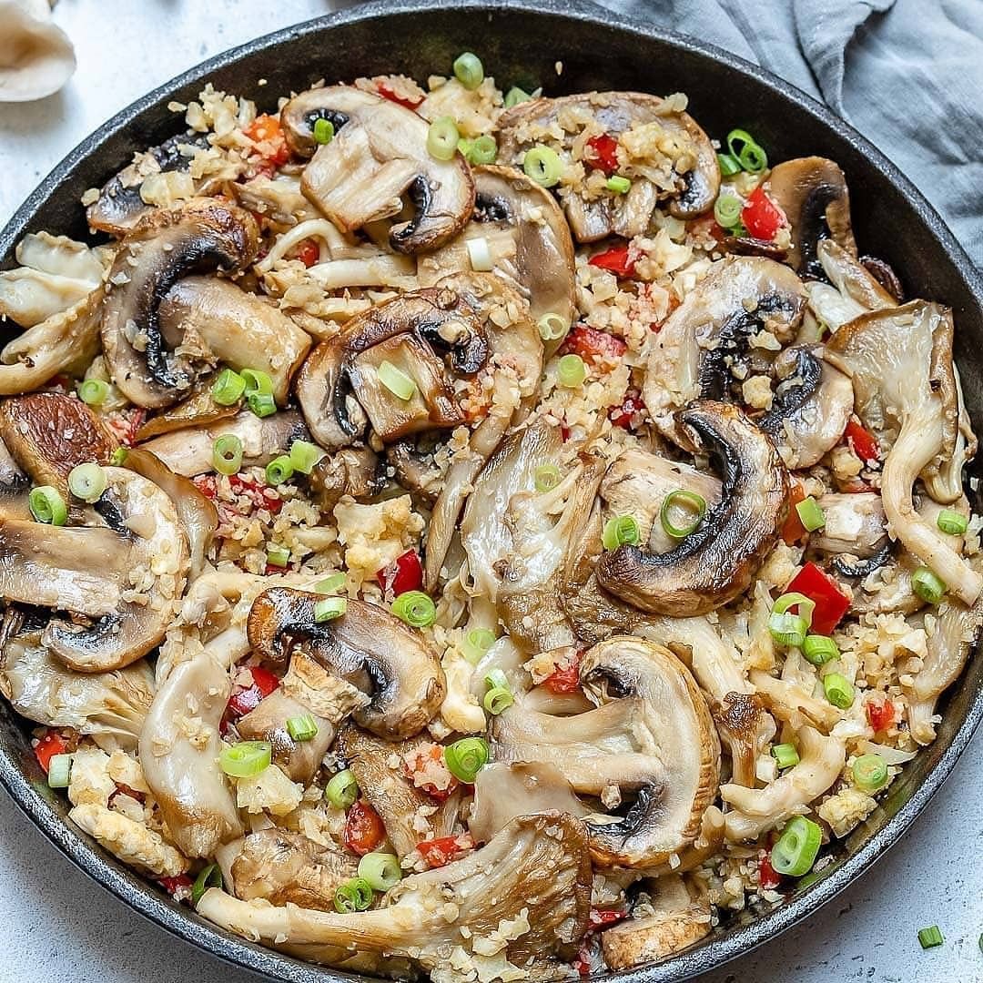 Mushroom Cauliflower Fried Rice