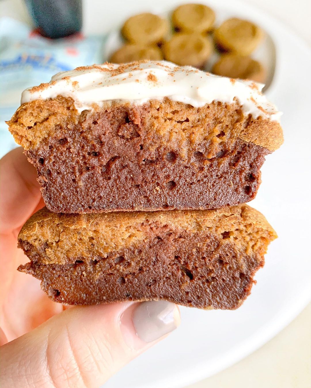 Pumpkin Chocolate Fudge Muffins