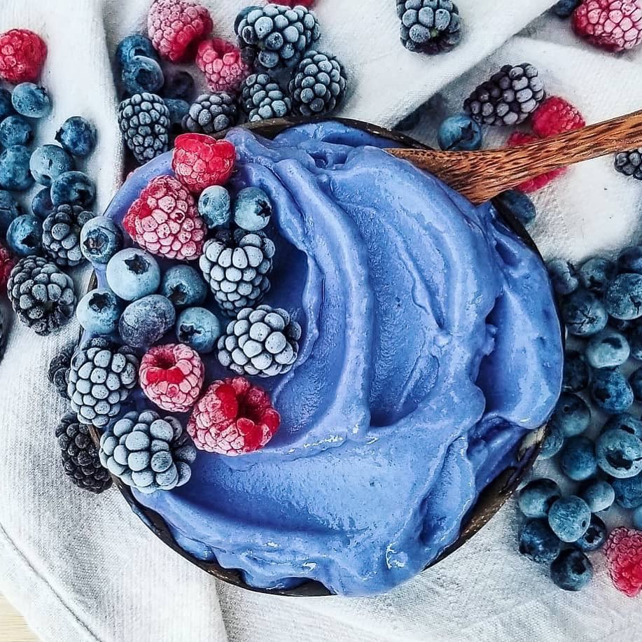 Blue Pineapple Banana Smoothie Bowl