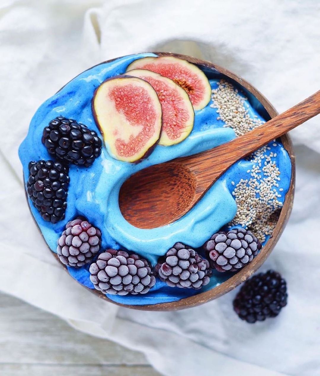 Beautiful Blue Smoothie Bowl