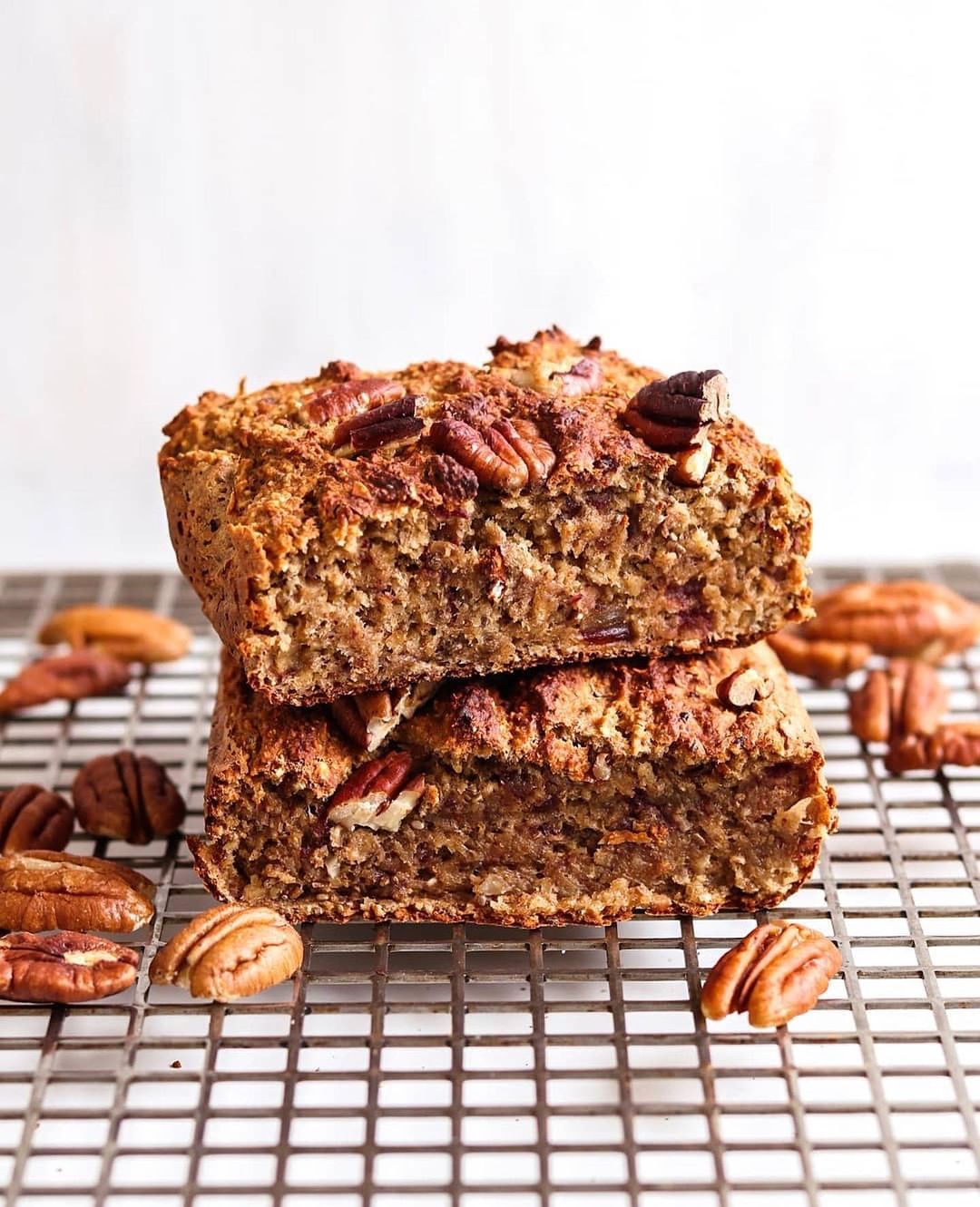 Healthy Vegan Pecan Banana Bread