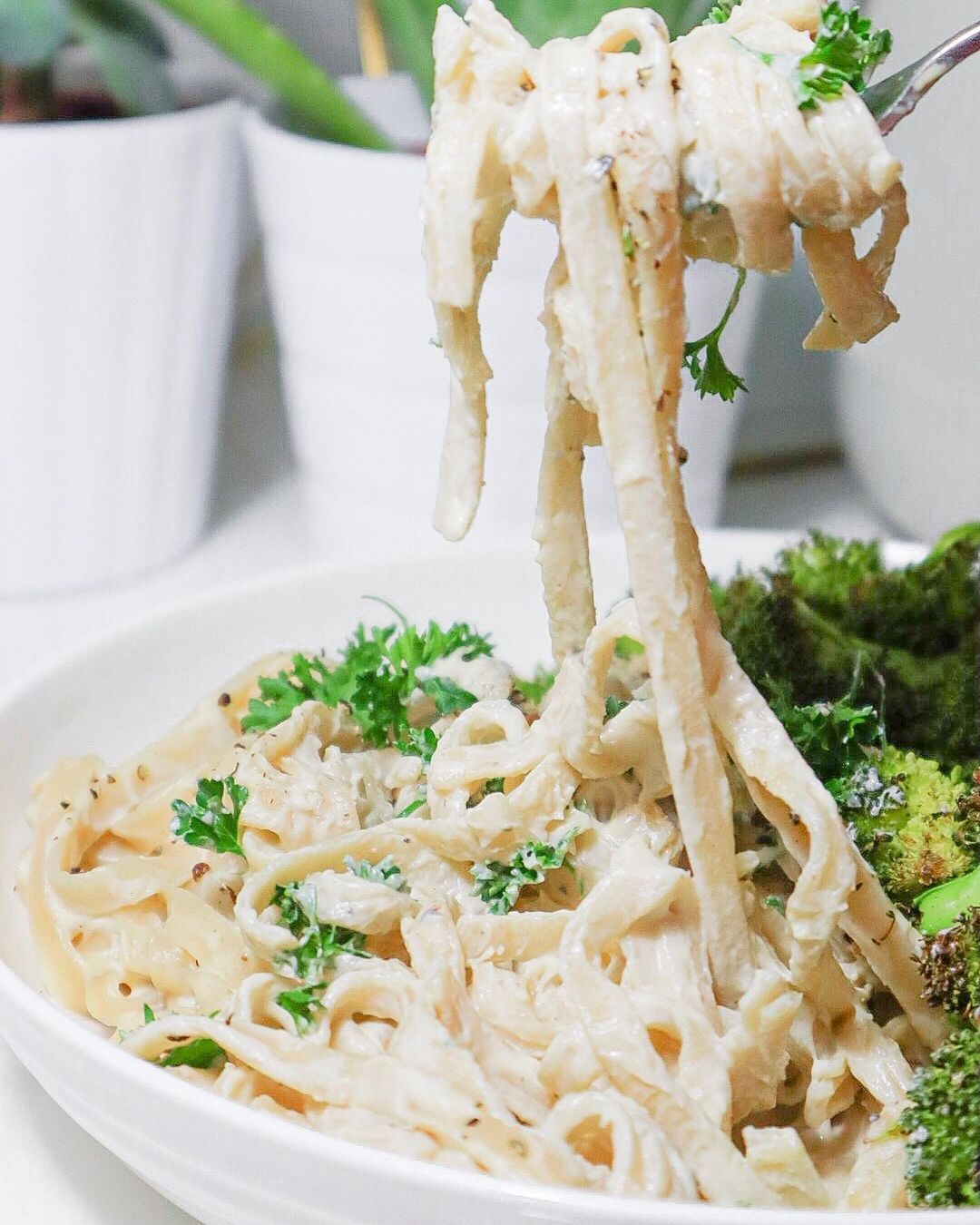 Vegan Fettuccine Alfredo
