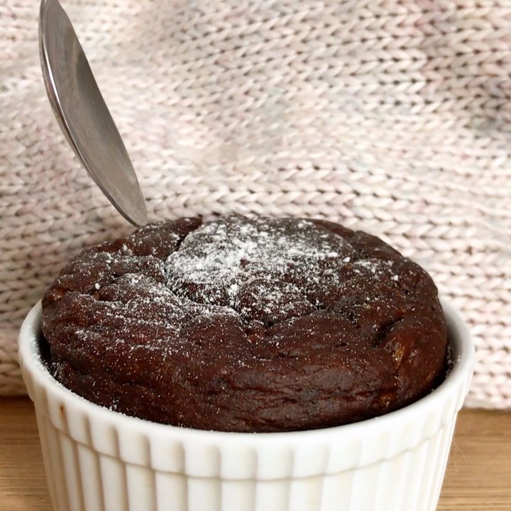 Vegan Breakfast Chocolate Soufflé