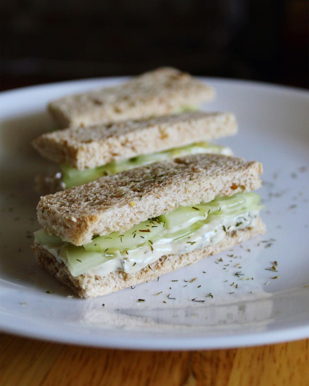 Vegan Lemon Dill Cucumber Tea Sandwiches