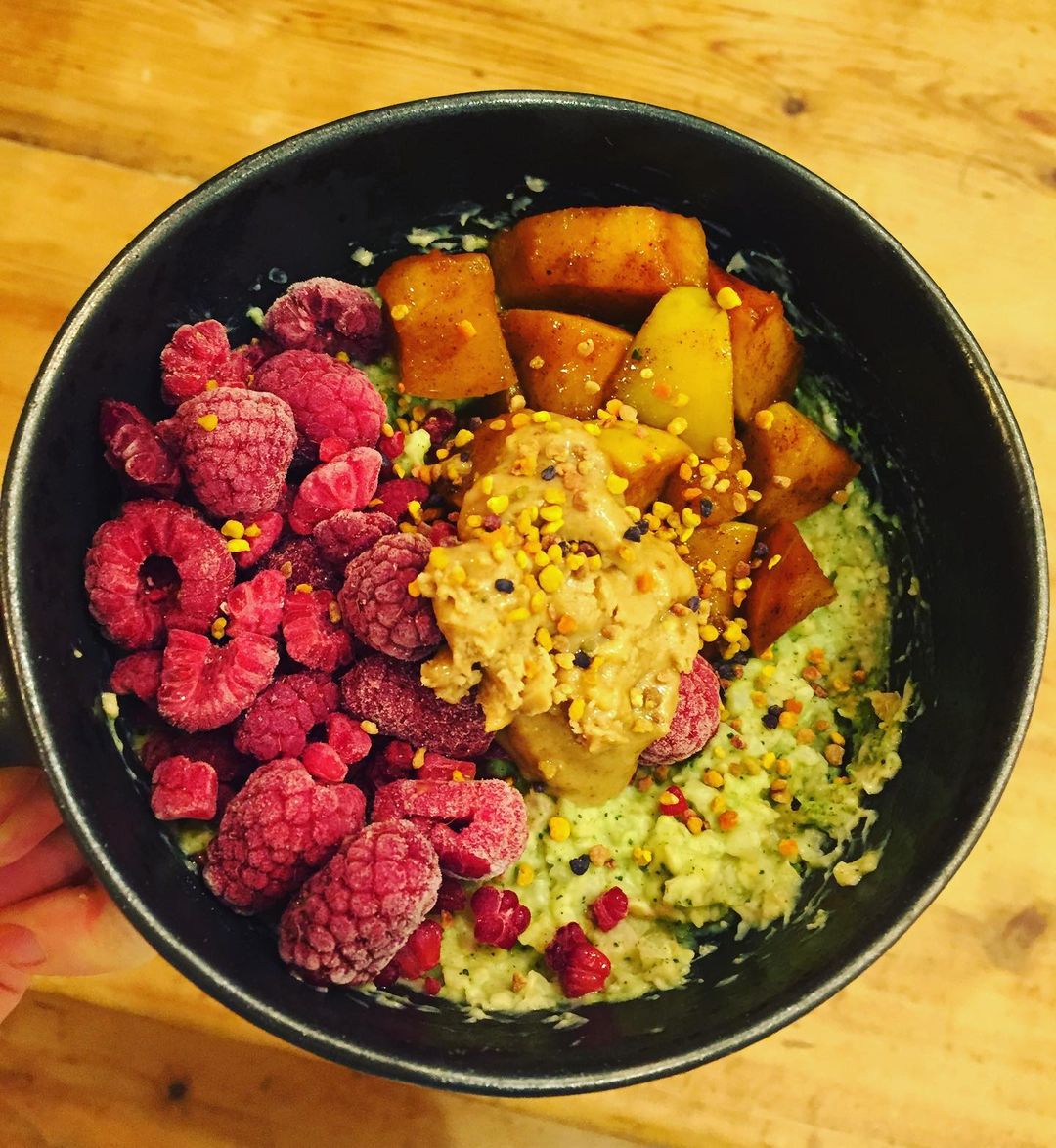 Salted Caramel Matcha Cauliflower Oats