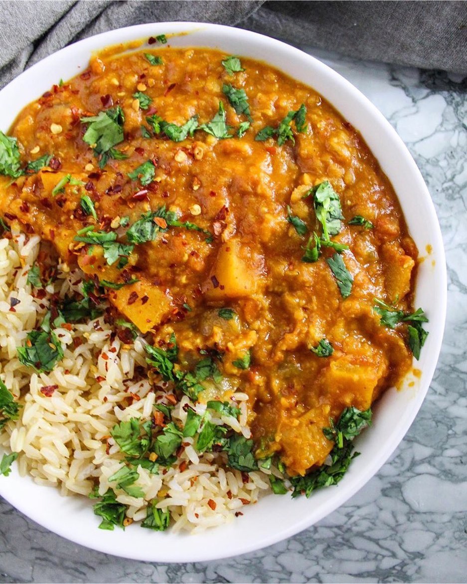Coconut Chipotle Lentil Curry