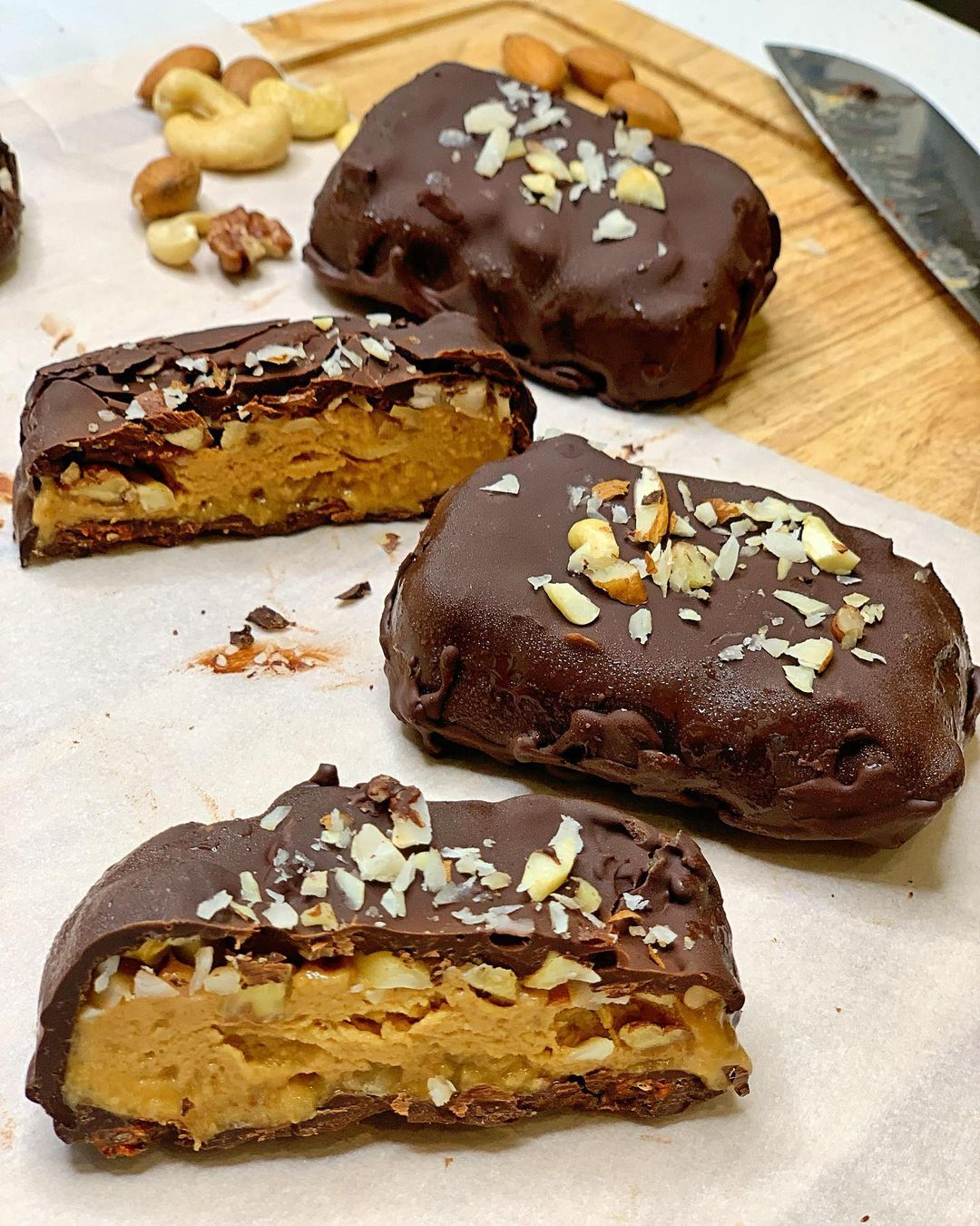 Vegan Pumpkin Snickers Fall Treat