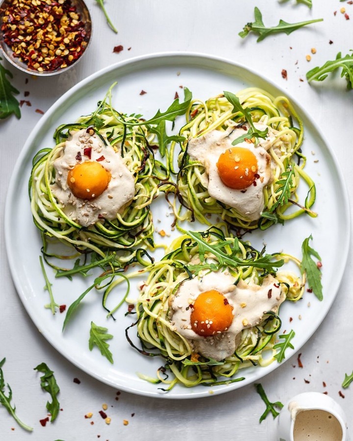 Zucchini Vegan Egg Nest