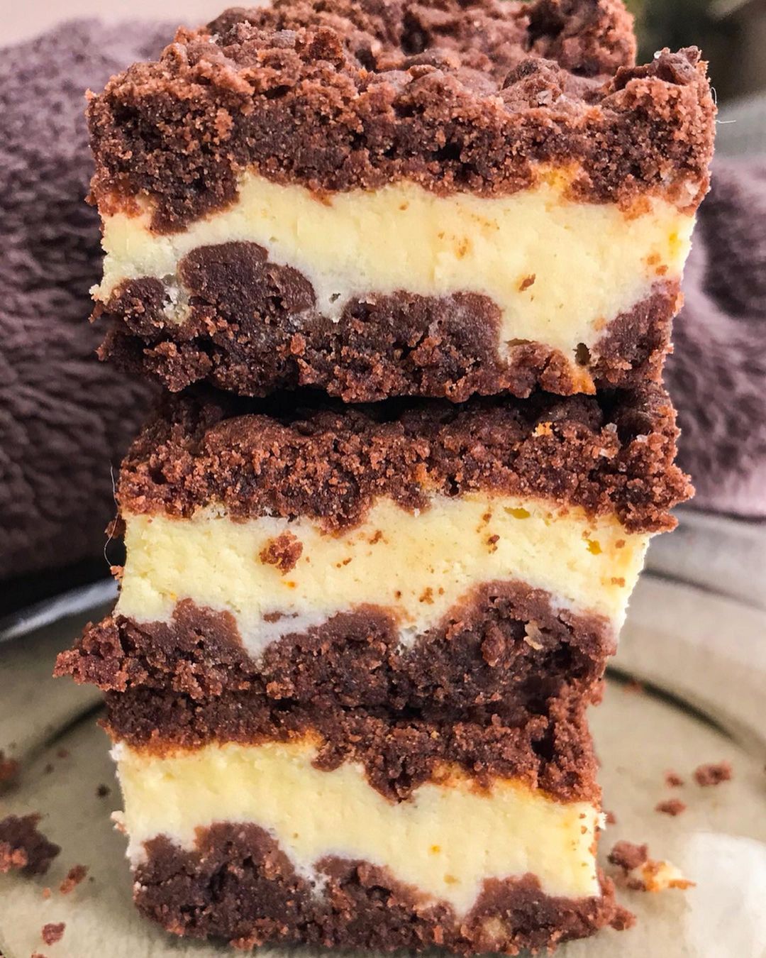 Easy Vegan Brownie Cheesecake Dessert