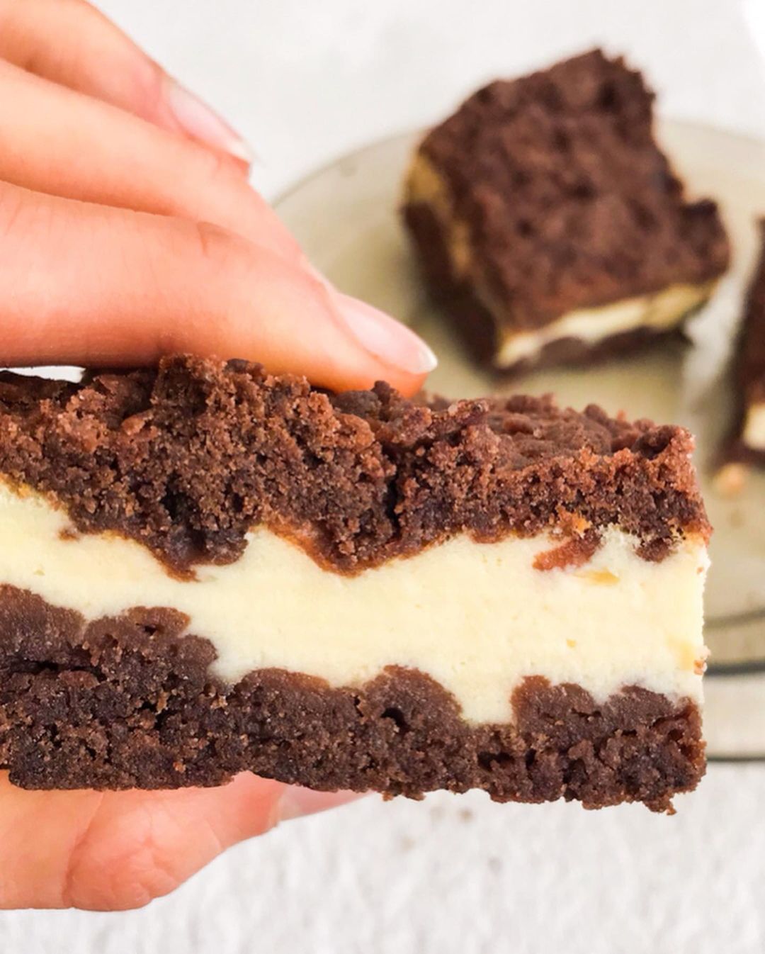 Easy Vegan Brownie Cheesecake Dessert