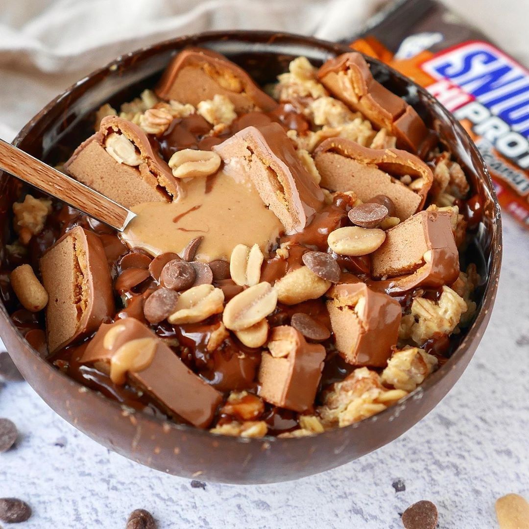Warm Peanut Butter Chocolate Oat Breakfast