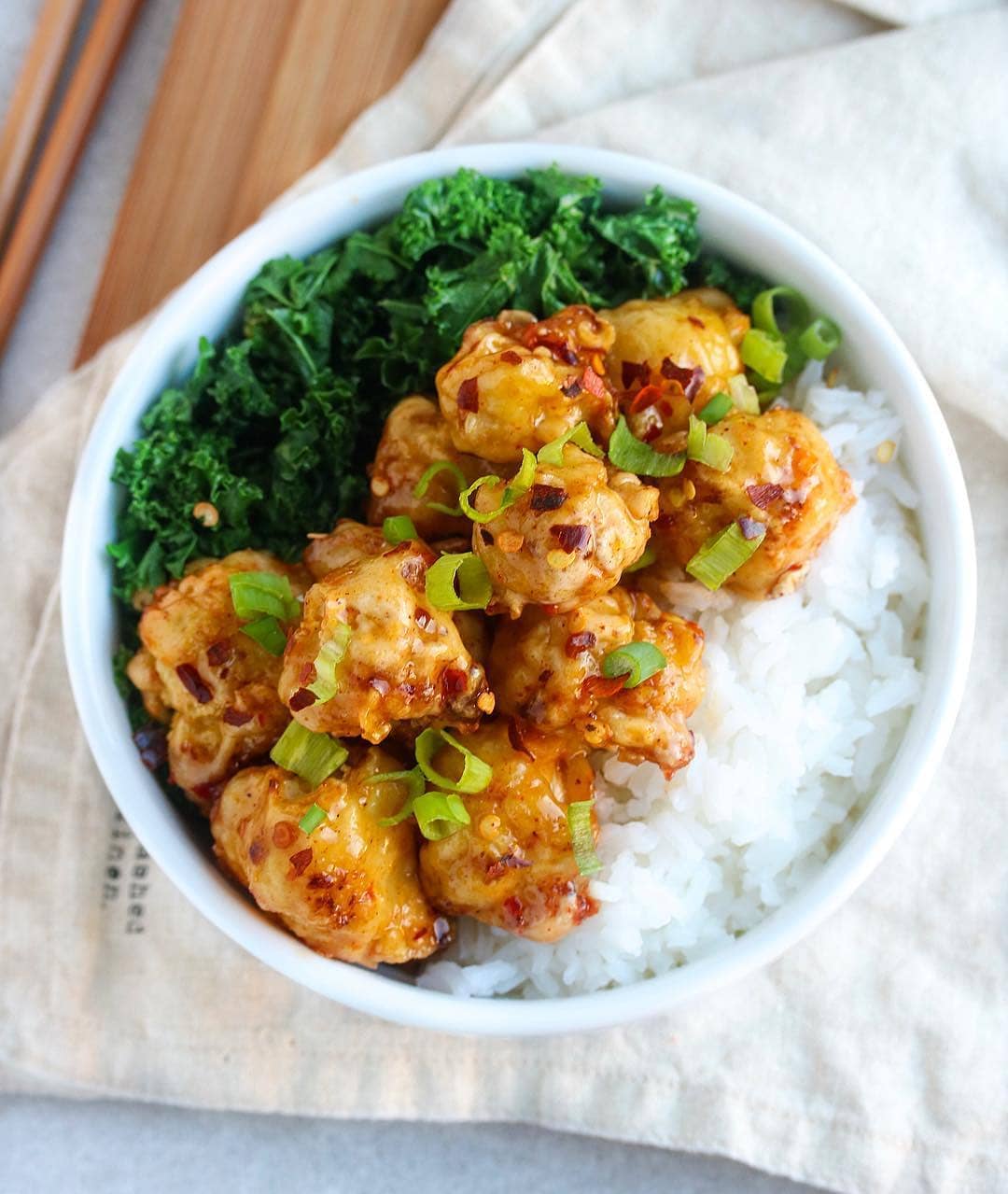 Spicy Oven-Baked Cauliflower with Sweet Chilli Sauce